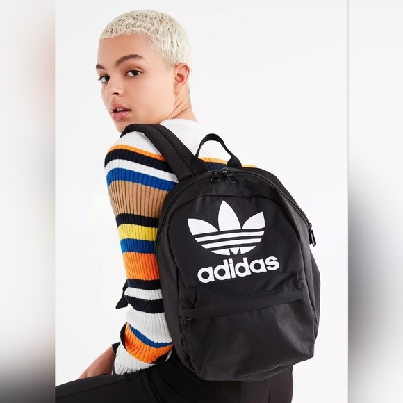 adidas Other - Adidas Trefoil Black and White Unisex Mini Backpack, EUC, 12H X 8W
